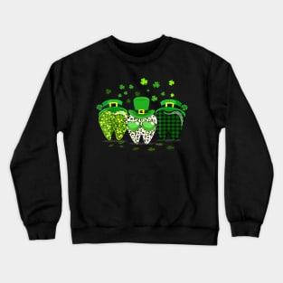 Irish Tooth Dentist Dental Hygienist St Patricks Day Crewneck Sweatshirt